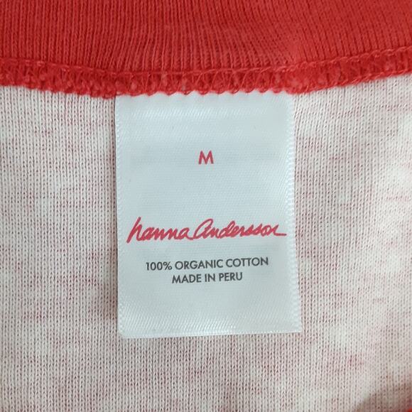 Hanna Andersson Adult M Holiday Long John Pajamas Long Sleeve Top & Joggers - Picture 7 of 9